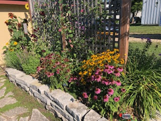 west trellis of the terrace garden