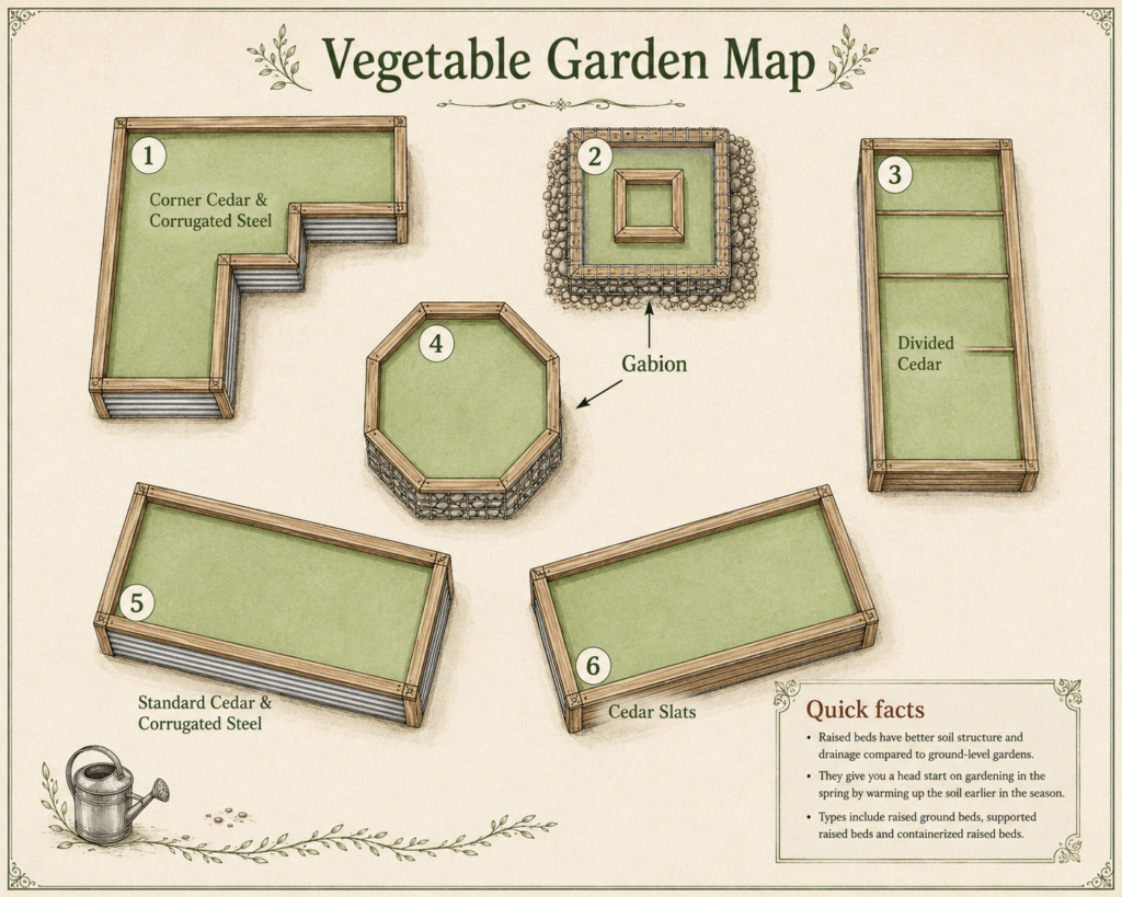 Map of the Vegetable Garden in the Fairest Garden